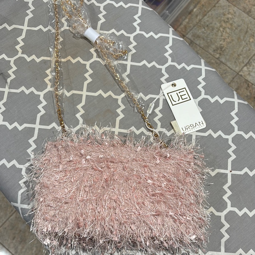 Urban Expressions Pink Furry Women's Bag